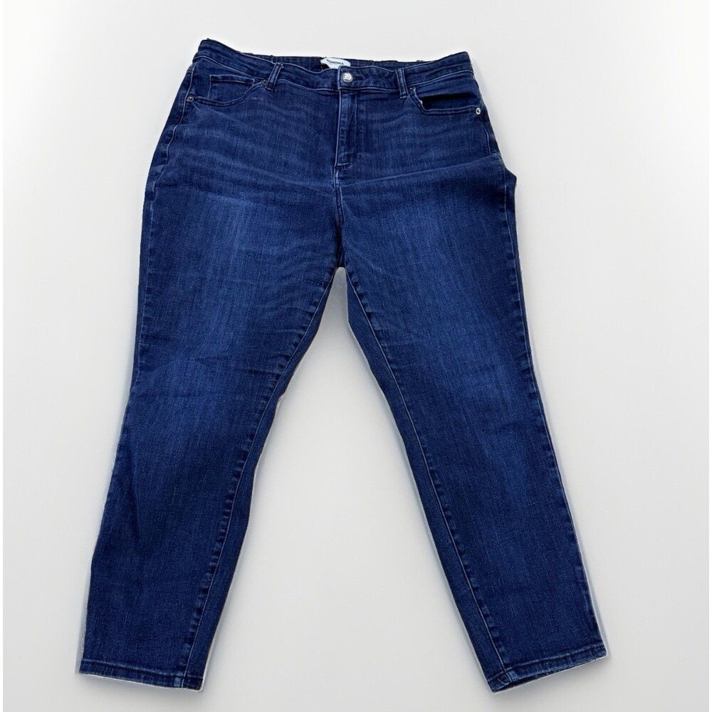 SONOMA Goods For Life Women's Skinny Jeans Size 18R Dark Wash Stretch Blue